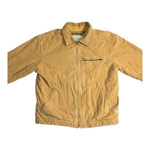 Vintage Abercrombie & Fitch Duck Canvas Lined Work Jacket Medium EUC
